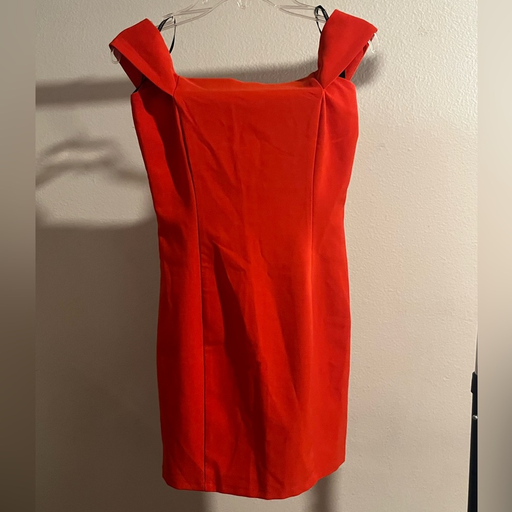 Forever 21 red/ orange off the shoulder dress